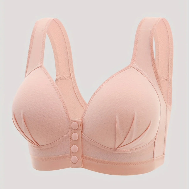 Comfortable Wireless Bra with Thin Cotton Cups Breathable Supportive and Shaping – Floral Print Lightly Padded@T36