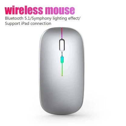Xiaomi Bluetooth Dual-mode Wireless Mouse Rechargeable Silent Illuminated Wireless Mice For Laptop PC  Ergonomic Gaming Mouse