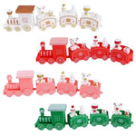 Happy New Year Christmas Train, Halloween Ornament with Moving Train, Home Noel Gifts, Children's Birthday Cake Decoration, 2026