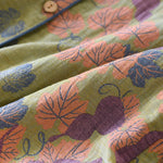 2024 Japanese Spring and Autumn New Women's Pajama Set 100% Cotton Vintage Long sleeved Pants Two Piece Set for Home Furnishings