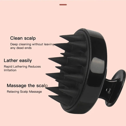 Silicone Scalp Massage Comb - Soft Hair Washing Brush for Growth, Shampoo & Shower, Gentle Scalp Massager for Hair Care