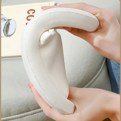 Casual Women's Solid Slippers Summer Resilience Bathroom Non-slip Anti-odor Thick Sole Men Leisure Comfort Beach Slides Shoes