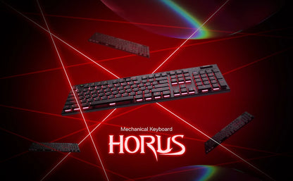 Redragon K618 Horus Wireless RGB Mechanical Keyboard, Bluetooth/2.4Ghz/Wired Low Profile Gaming Keyboards, Brown/Blue Switch