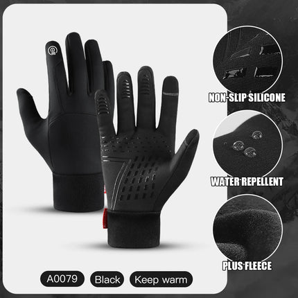 Hot Sale Winter Outdoor Sports Running Glove Warm Touch Screen Gym Fitness Full Finger Gloves For Men Women Sports Gloves
