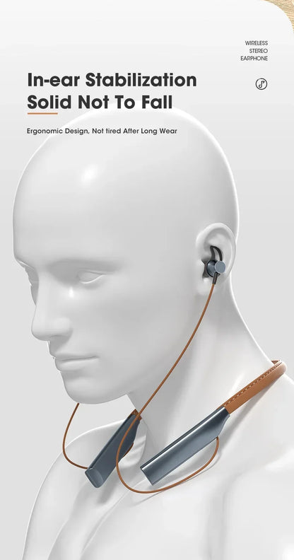 80 Hours Playback Wireless Headphones Bass Sport Bluetooth Headphone HiFi Earbuds Bluetooth Wireless Headset with Microphone