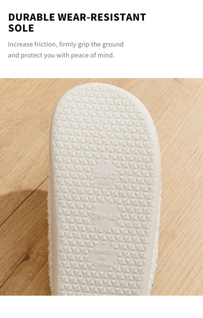 Little Cute Smile Face Slippers Houseshoes Women's House Smile Ladies Indoor Winter Fluffy Cozy Home Comfy Women Shoes