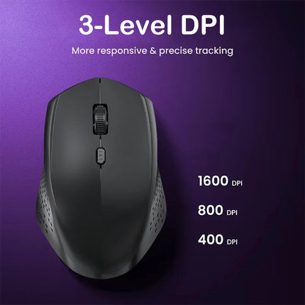 Bluetooth 5.2 Mouse 2.4G Wireless Mouse Dual-Mode Silent Mouse Rechargeable Gaming Mouse 1600DPI For Laptop Computer Win Mac OS