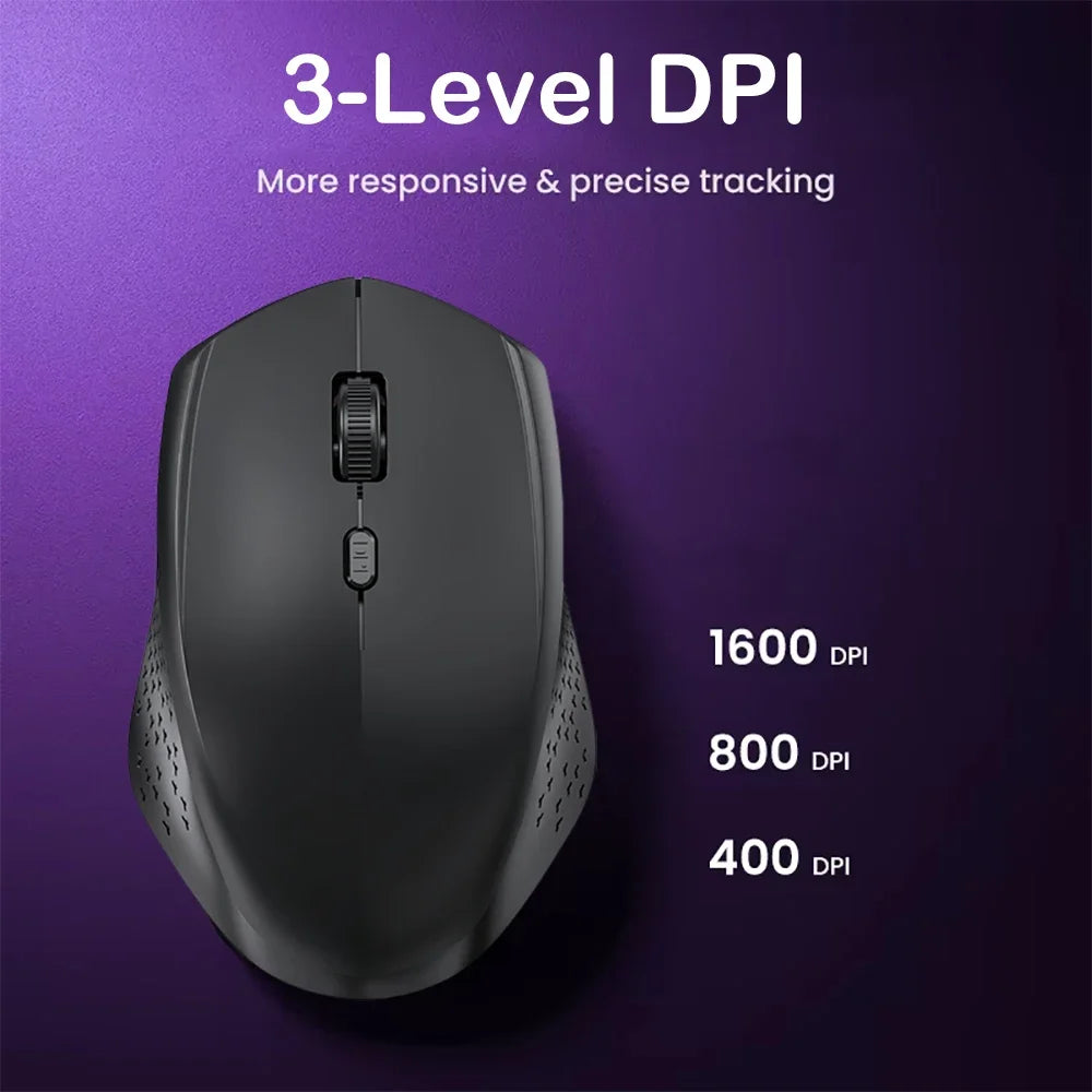 Bluetooth 5.2 Mouse 2.4G Wireless Mouse Dual-Mode Silent Mouse Rechargeable Gaming Mouse 1600DPI For Laptop Computer Win Mac OS