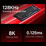 AKKO TAC75 HE Magnetic Switch Keyboard 75% Gaming Keyboards Rapid Trigger 0.005mm 8K RGB Wired Esports Custom Keyboard for Gamer