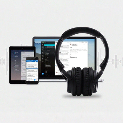 Q1 Bluetooth Headphone Wireless Stereo Music Headset Over-ear TF Card FM Radio Foldable Wired Earphone with Microphone APP