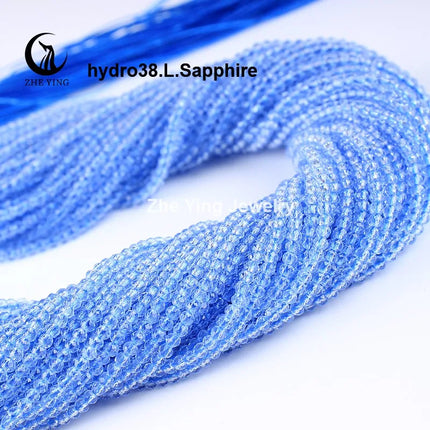 Zhe Ying 10strands/lot Tea Color Glass Beads Hydro Round Micro Faceted Crystal Loose Beads for Bracelet Necklace Accessories