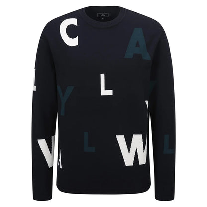 CALLAWAY High-end Men's Knitted Sweater! New Style! Luxury Brand Letter Golf Apparel, Trendy Design, A Must-have for Autumn!