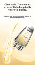 Scalp Applicator Hair Regrowth & Styling Solution Guide Comb Hexagon Head Oil Roller Ball Massage Comb Massage Relaxation Tools