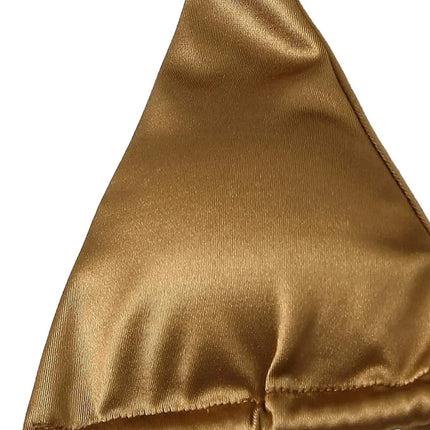 Halter Brazilian Metallic Satin Bikini Women Swimwear Female Swimsuit Two-pieces Bikini Set High Cut Bathing Suit Swim Beachwear