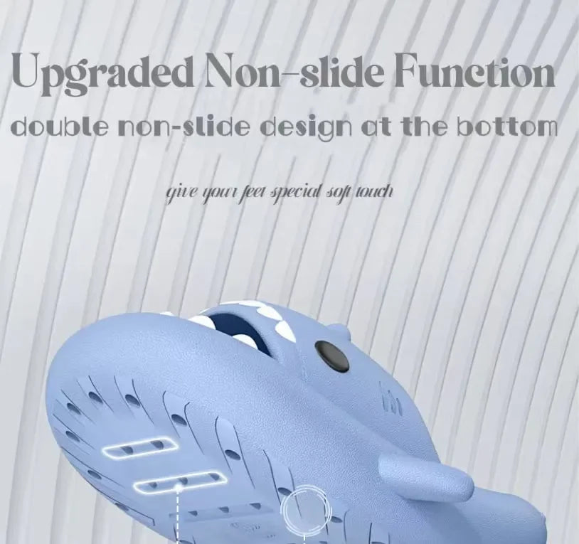 2023 New Summer Shark Slippers Women Slides Men Bathroom Flip Flops Home Anti-Skid Flat Shoes Outdoor Children's Funny Sandals