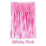 ANNAFRIS 50Pcs  Disposable Eyelash  Brush Soft Head Crystal Eyebrow Brush Lash Extension Brush  Mascara Wand Makeup Tool