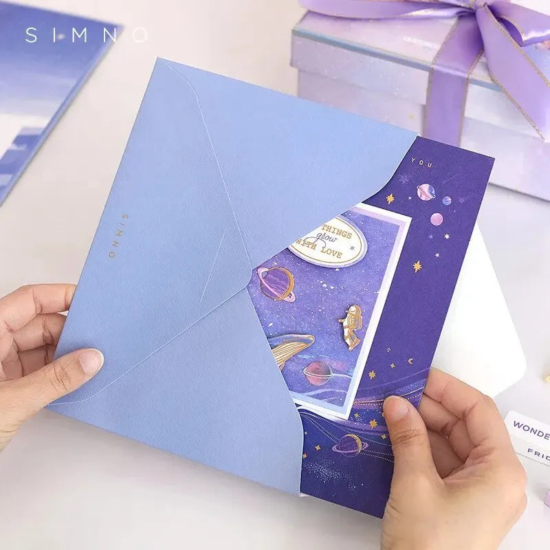 New Style Birthday Christmas Card 3D Pop-up Greeting Cards Postcard Party Wedding Decorations Creative Girl Gifts