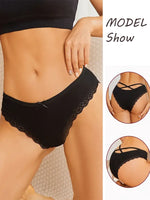 4PCS Women's Cotton Briefs Sexy Female Underpants Elasticity Comfortable Underwear Panties Lingerie S-XL  Solid Color Intimate