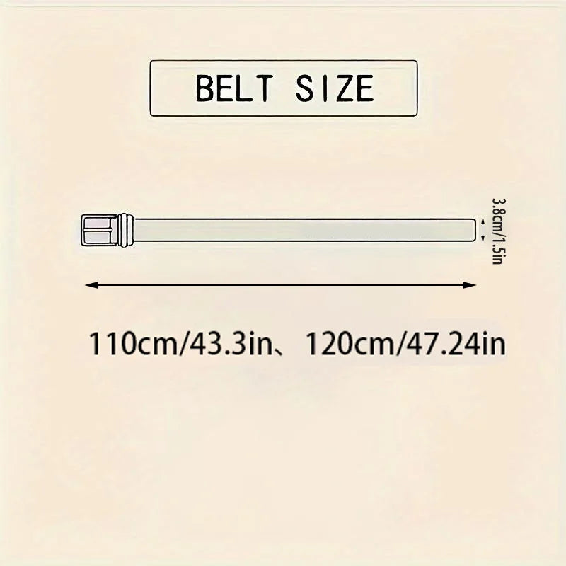 OYIFAN High quality belt for men 3.8cm pin buckle belt Men's Leather Belt Jeans Waistband Brown Leather Belt Men