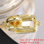 Juya Handmade 18K Gold Silver Plated Fastener Bail Connector Clasps Accessories For Needlework Pearls Beads Jewelry Making