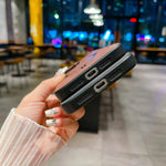 Luxury PU Deer Leather Case For iPhone 16 Pro Max 15 14 13 12 11 Pro Max 15Pro 14Pro 13Pro For Magsafe Wireless Charge Back Case