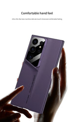 Ultrathin Blade Mecha Hard PC Matte Phone Case For Samsung Galaxy S24 S23 S22 Ultra Lens Protection Frosted Shockproof Cover