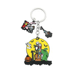 The Nightmare Before Christmas Keychain Sally Jack Skellington Halloween Keyrings Car Key Holder for Couple Jewelry Gifts