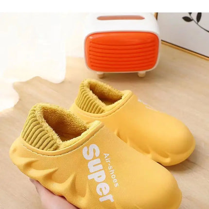 Comwarm Fur Sports Slippers For Women Winter Outdoor Waterproof Plush Home Slippers Female Fashion Indoor Soft Warm Furry Shoes