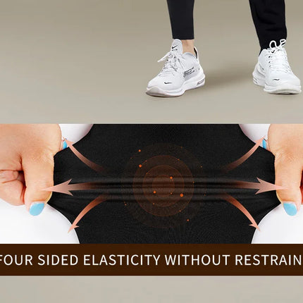 Warm Pants For Men With Plush And Thickened Autumn And Winter High Elasticity, Tight Fitting Sports Bottoms And Slim Fitting Pan