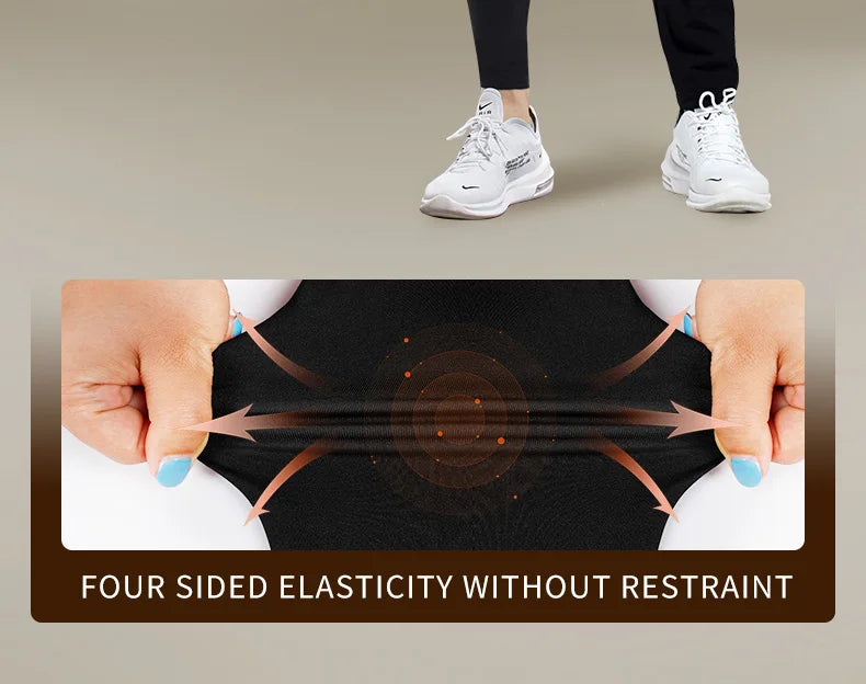 Warm Pants For Men With Plush And Thickened Autumn And Winter High Elasticity, Tight Fitting Sports Bottoms And Slim Fitting Pan