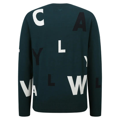 CALLAWAY High-end Men's Knitted Sweater! New Style! Luxury Brand Letter Golf Apparel, Trendy Design, A Must-have for Autumn!