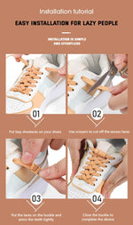 Magnetic Locking Shoelaces without ties Sneakers elastic laces  Children Adults Quick On/Off Shoelaces Shoe accessories 1 Pair