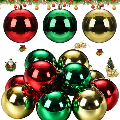 Christmas decorations red Ball 15cm Decorative Ornaments Ideal For Shopping Malls And Hotels Christmas Colorful Ball Decorations