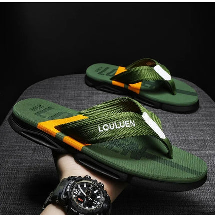 High Quality Fashion Men Flip Flops Summer Beach Flip Flops Men Casual Breathable Antiskid Beach Slippers Men Summer Outdoor