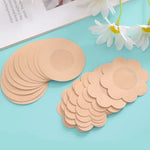 50Pcs Cloth Nipple Cover Teat Hide Women Nipple Pasties Piece Breast Petals Invisible Bra Padding Chest Sticker Patch Covers