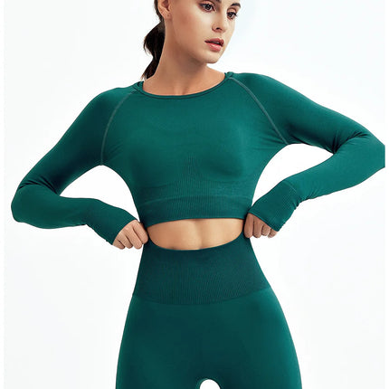 WAREBALL 2/3/4pcs Seamless Yoga Set Gym Clothes Sportswear Yoga Suits For Women Fitness Set Tracksuits Sports Bra Gym Leggings