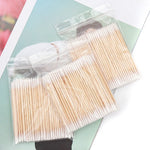100/300pcs Double Head Cotton Swab Women Makeup Cotton Buds Tip For Medical Wood Sticks Nose Ears Cleaning Health Care Tools