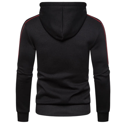 Men's Hoodie Black White Army Green Red Hooded Color Block Fleece Cool Casual Winter Clothing Apparel Hoodies Sweatshirts