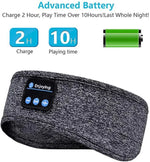 Bluetooth Sleeping Headphones Sports Headband Thin Soft Elastic Comfortable Wireless Music Earphones Eye Mask for Side Sleeper