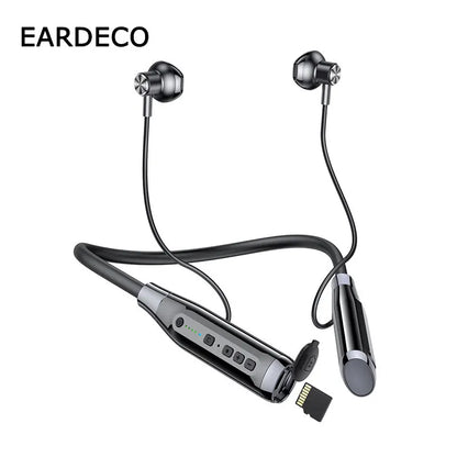 EARDECO 100 Hours Endurance Wireless Headphones Bass Bluetooth Headphone Inear Neckband Earphones Sport Headset with Mic Stereo