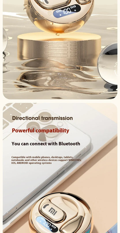 Xiaomi M76 Wireless Bluetooth Earphones HIFI Sound Effect Band Display Microphone Intelligent Touch Sleep Music Earphones