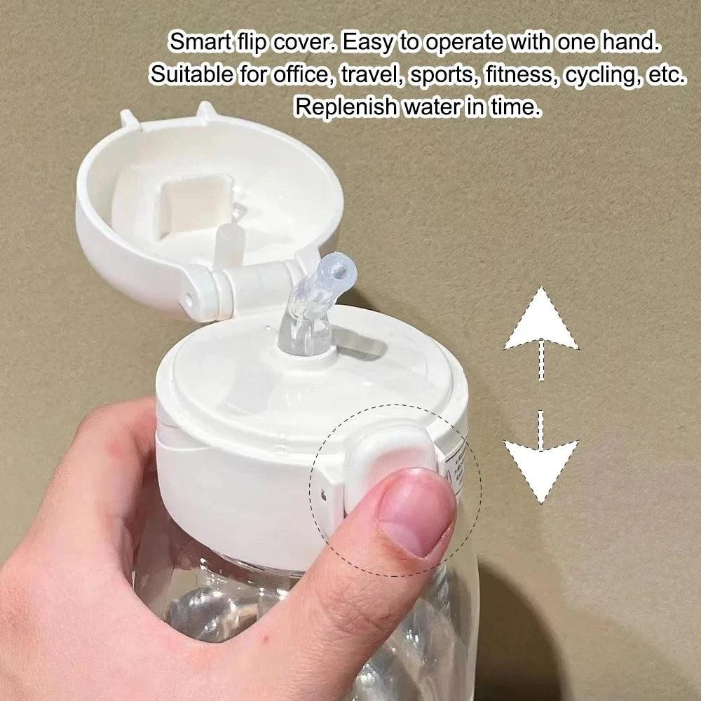 Straw 600/400ML Water Cup Princess Children Portable Plastic Mermaid Frozen Transparent Large Capacity Sport Water Bottle