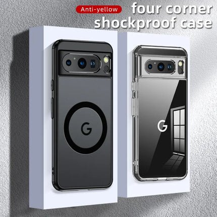 2025 Fashion Magnetic Case For Google Pixel 9 Pro 8 8A 7 10 Dull Polish Wireless Charger Cover Anti-knock Cases For Pixel 9A 7A
