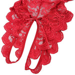 Sexy Crotchless Blue Lingerie Women Lace Hollow Bodysuit Erotic Pajamas Teddy Babydoll Dress Deep V Open Bra Porn Underwear Set