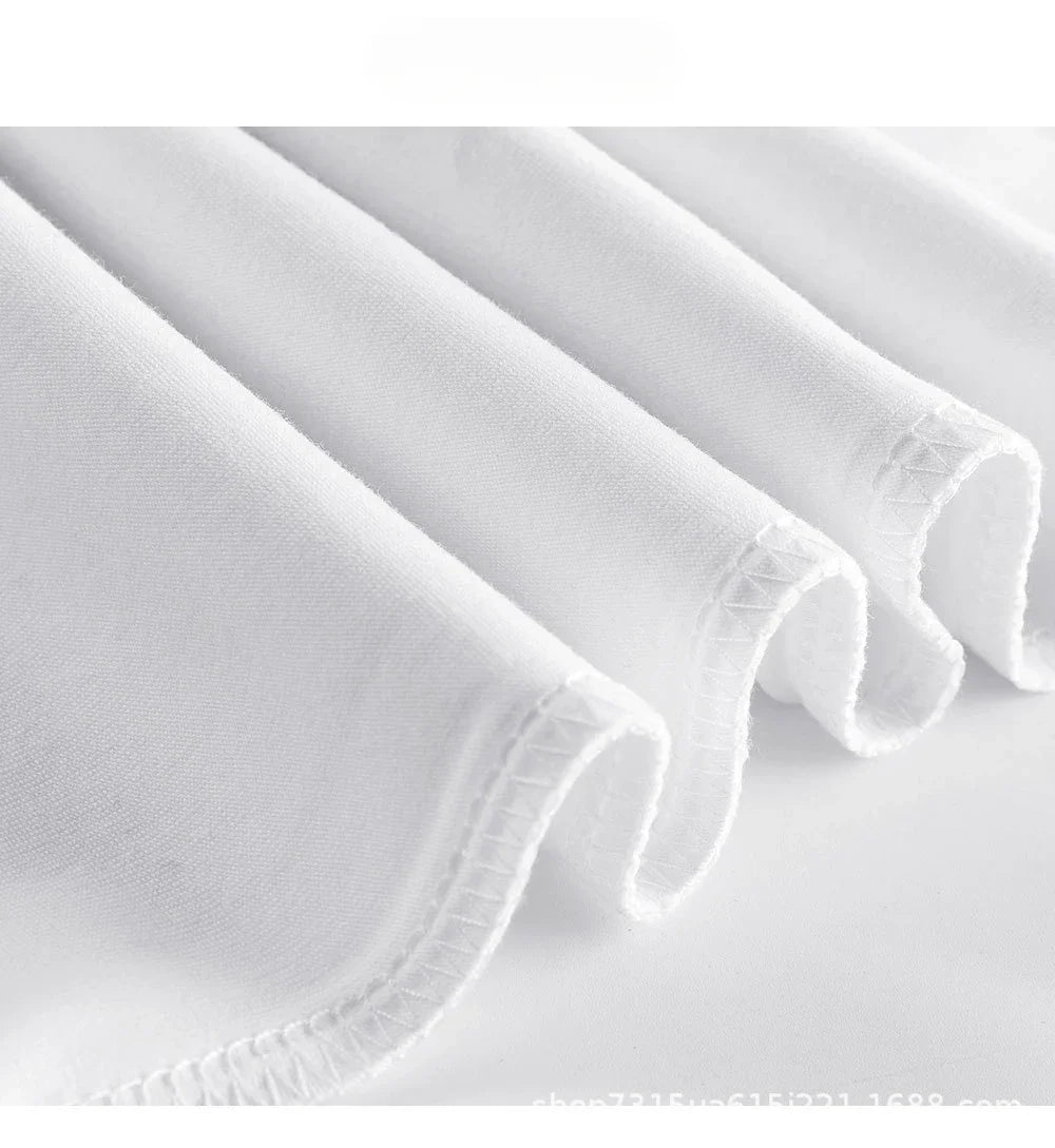 300g Cotton T Shirts Men Short Sleeved Heavyweight  Summer Round Neck Loose Breathable Shirt for Men Women Basic Tee