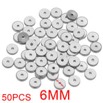 50pcs Stainless Steel Daisy Snowflake Flower Spacer Beads Gold Plated Loose Bead Cap for DIY Needlework Jewelry Making Bracelet