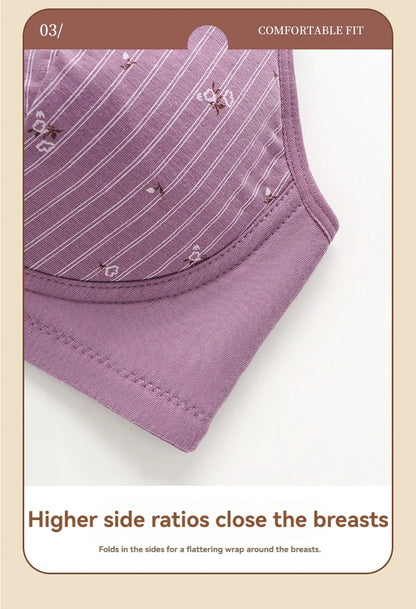 36-52 New Bras For Women Wire Free Underwear Push Up Front Closure Sexy Big Size Female's Clothing Lingerie Cotton Brassiere