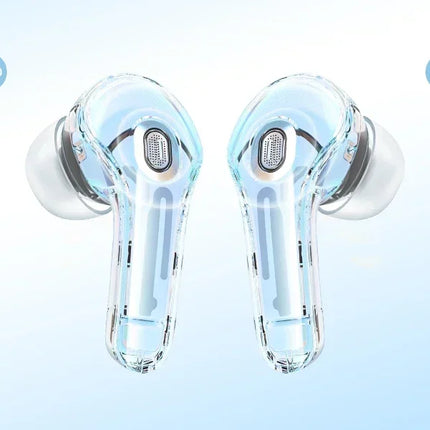 Wireless earphone Bluetooth earbuds Transparent Digital Display TWS Mecha Style For Acefast T8 Sports Headphones