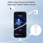 Original Wired Earphones For iPhone 15/14/13/12/11 Pro Max 7/8Plus X/XR/XS iPad In-Ear Earbud For Lightning USB C 3.5mm Earbuds