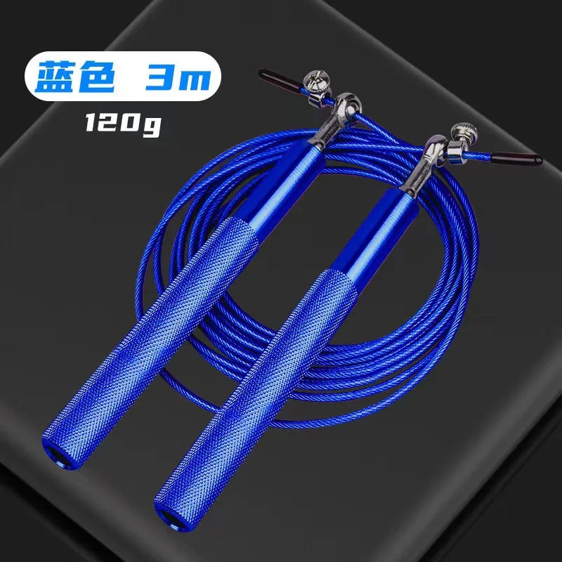 Steel wire skipping rope fitness sports equipment bearings skipping rope middle school students training aluminum alloy